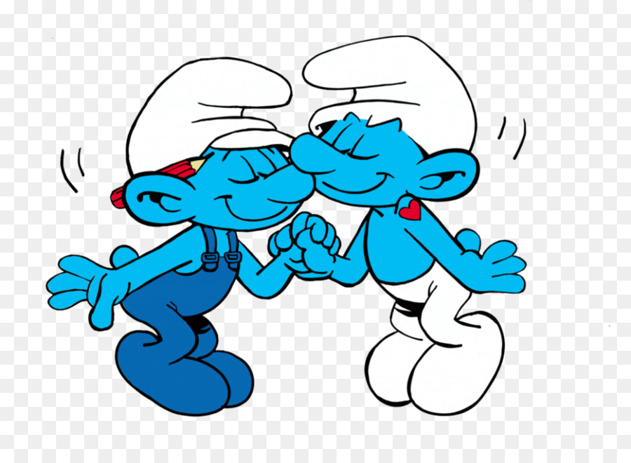 Karakter Kartun Biru，Smurf PNG