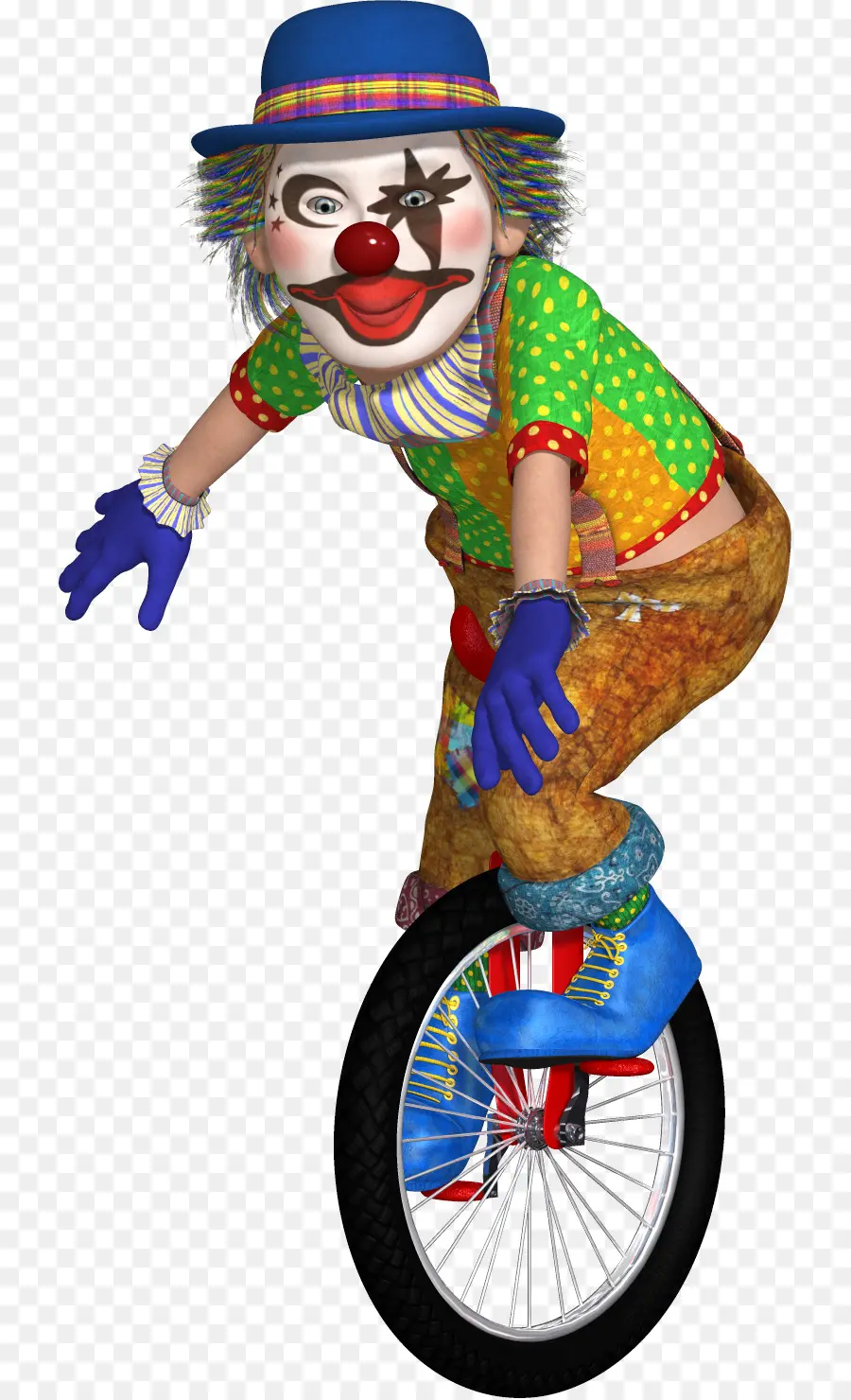 Badut Di Unicycle，Badut PNG