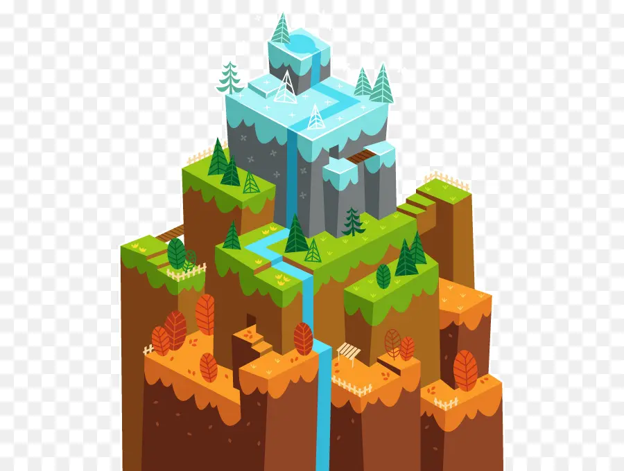 Monumen Valley，Isometrik Grafis Dalam Permainan Video Dan Pixel Art PNG