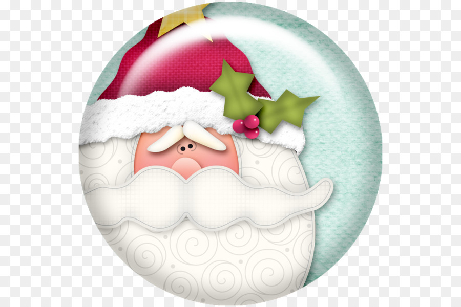 Santa Claus，Ornamen Natal PNG