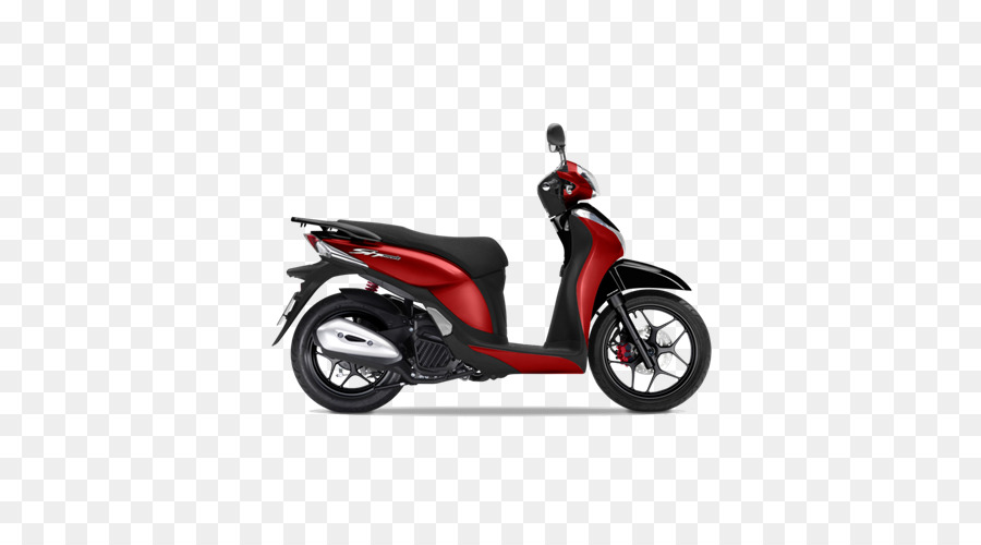 Sepeda Motor Merah Hitam，Skuter PNG