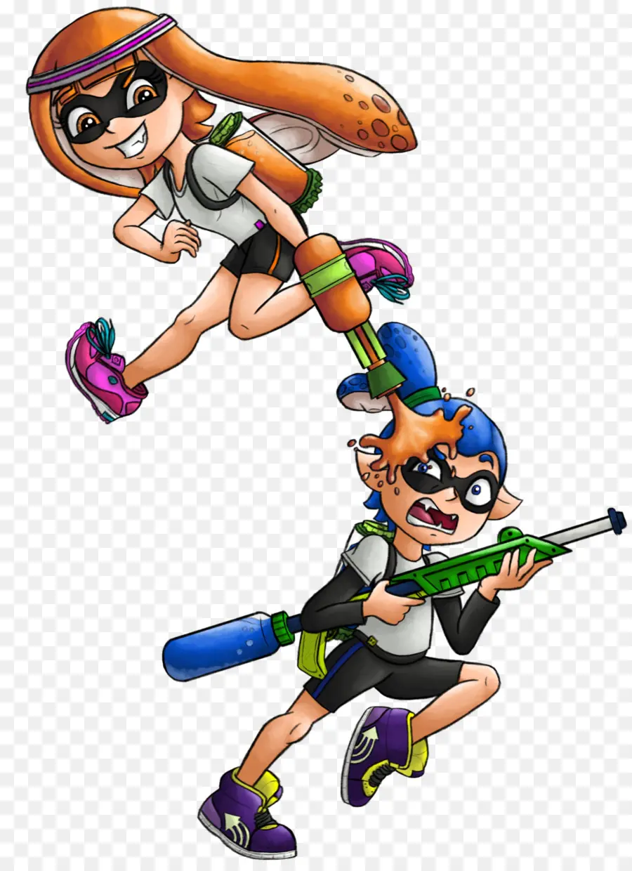 Karakter Splatoon，Tinta PNG