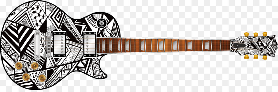 Gitar，Cetak Macan Tutul PNG