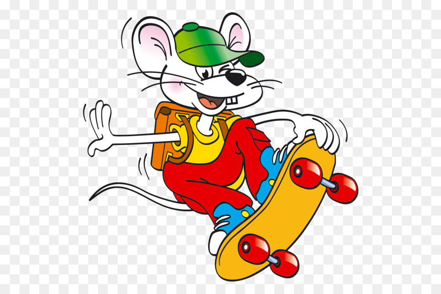 Tikus Skateboard，Hewan PNG