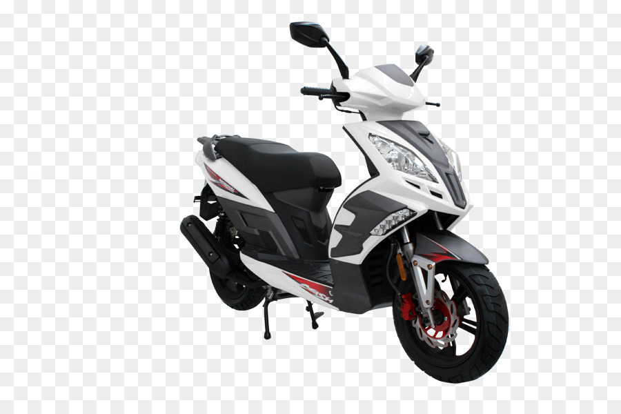 Skuter Putih，Sepeda Motor PNG