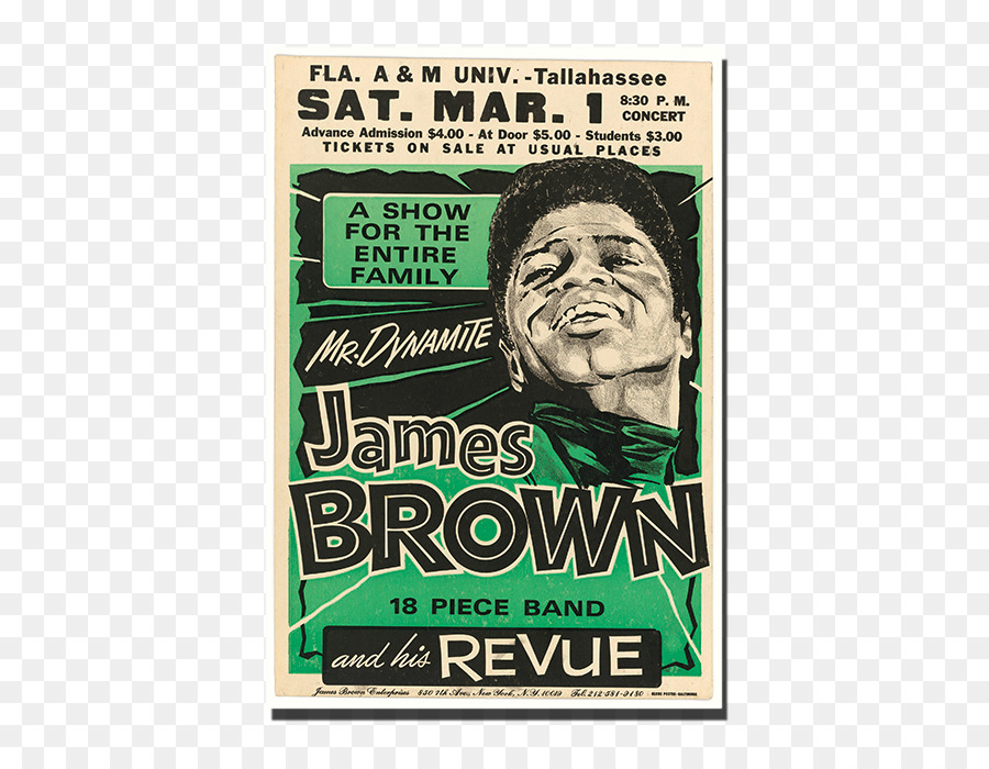 Poster Konser James Brown，Konser PNG