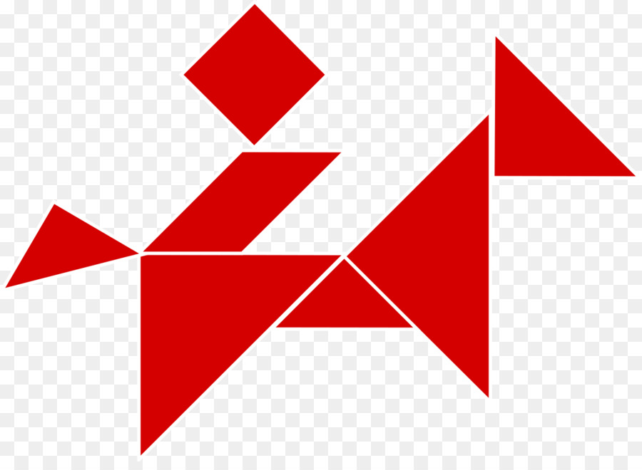 Ikan Merah，Tangram PNG