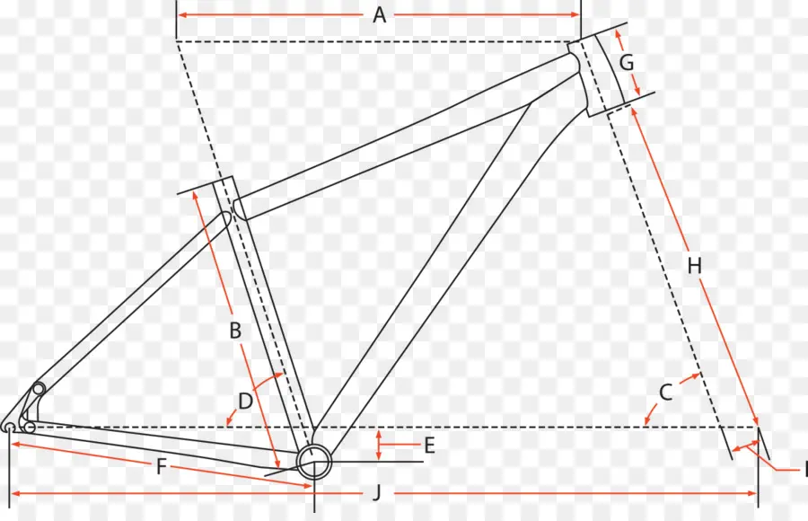 Frame Sepeda，Geometri PNG