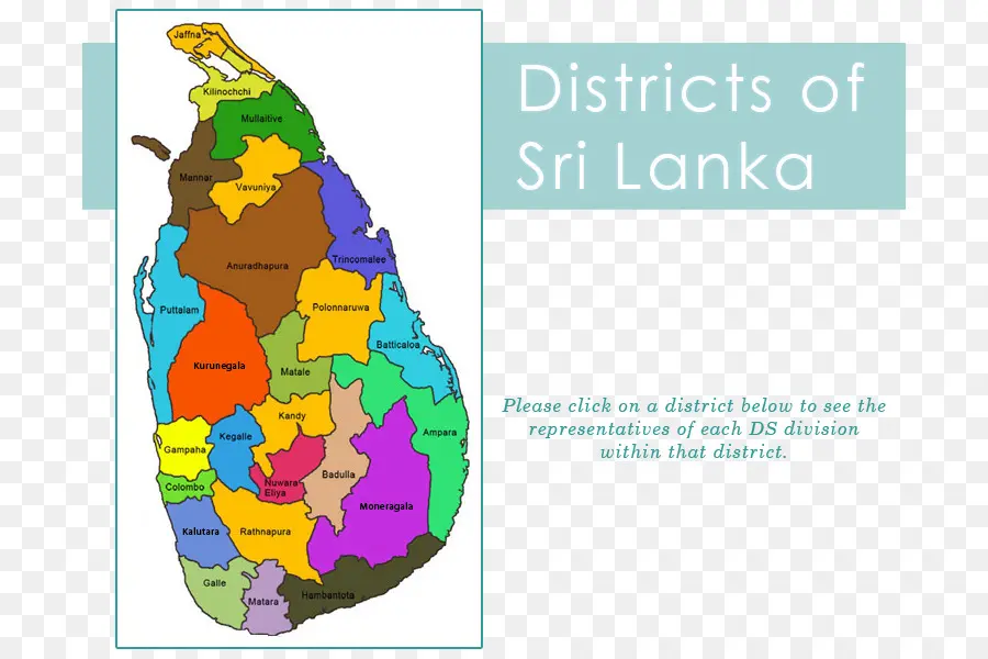 Peta Sri Lanka，Distrik PNG