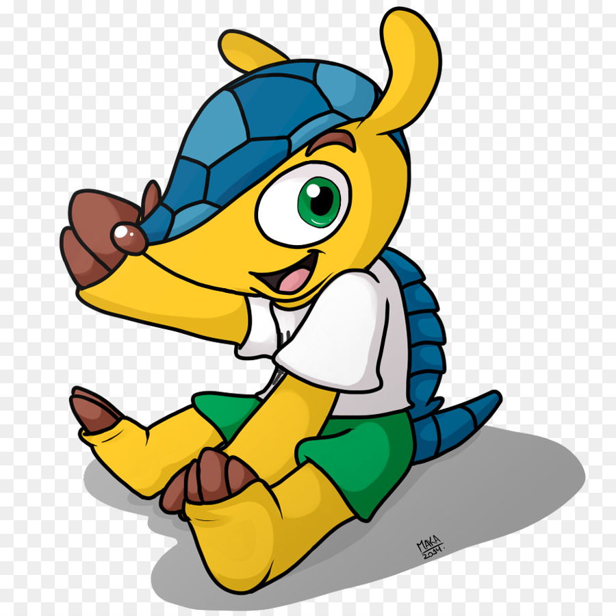 Kartun Armadillo，Cangkang Biru PNG