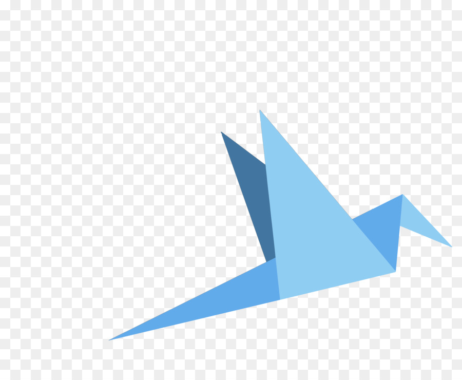 Origami Biru，Kertas PNG