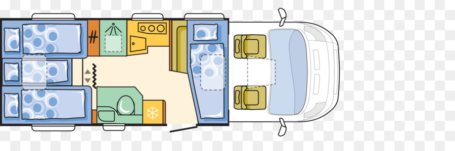 Tata Letak Camper Van，Berkemah PNG