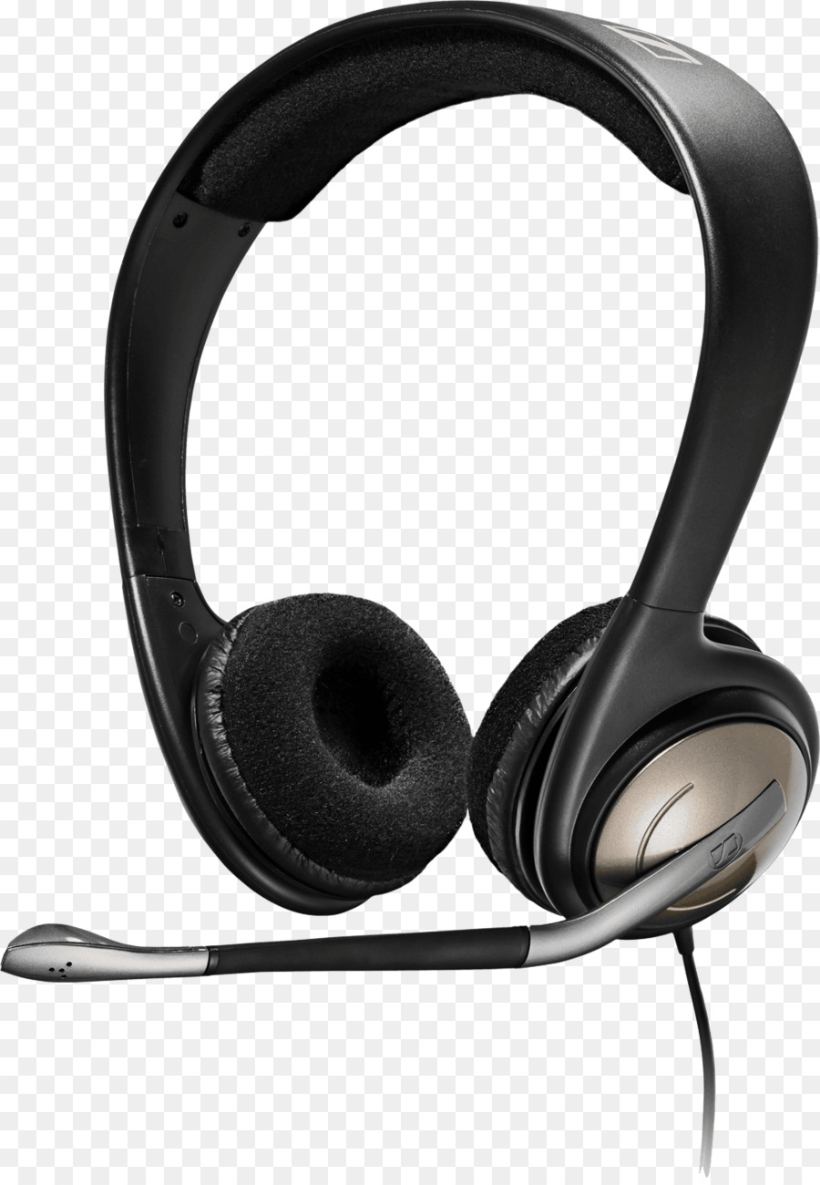 Headset Hitam，Mikropon PNG