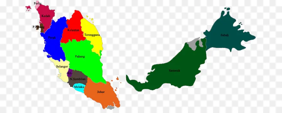 Malaysia，Vektor Peta PNG