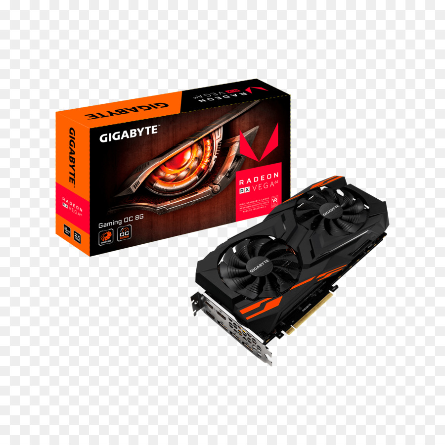 Kartu Grafis Video Adapter，Gigabyte Radeon Gaming Oc 8gb 8g 56 56 Rx Rx Vega Vega PNG