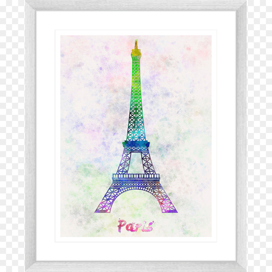 Menara Eiffel，Lukisan Cat Air PNG