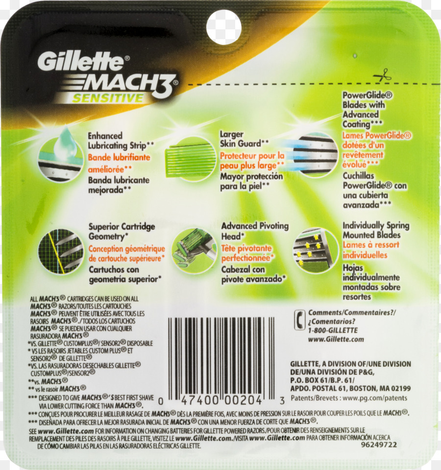 Gillette Mach3，Cukur PNG