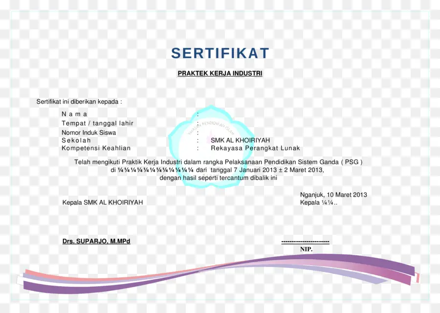 Sertifikat，Teks PNG