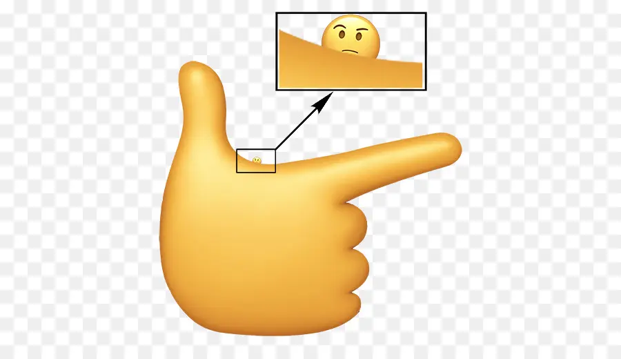 Emoji Tangan Menunjuk，Sikap PNG