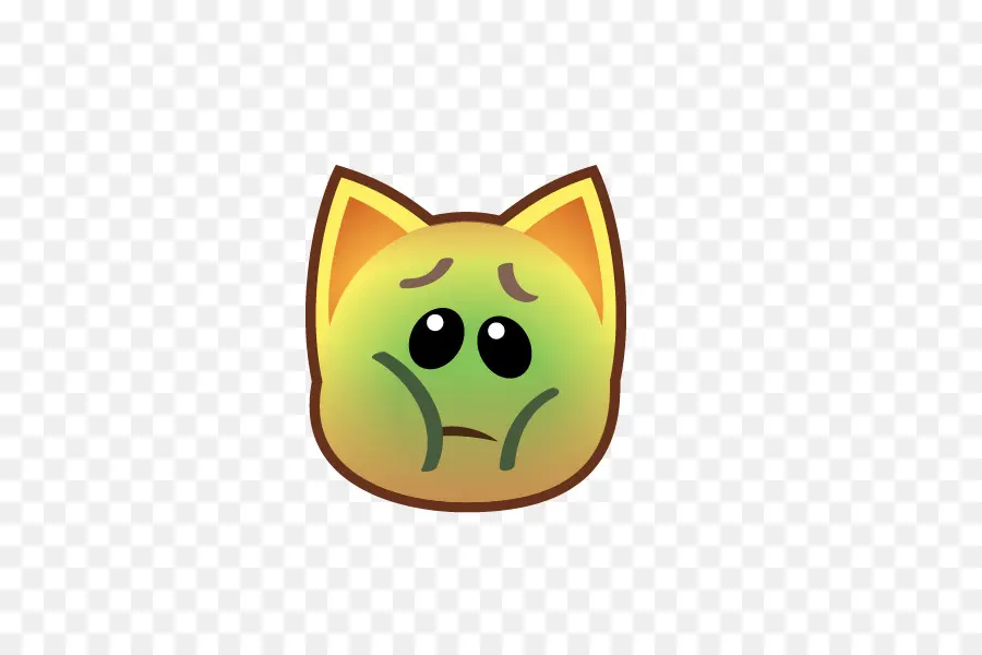 Emoji Kucing Memerah，Imut Imut PNG