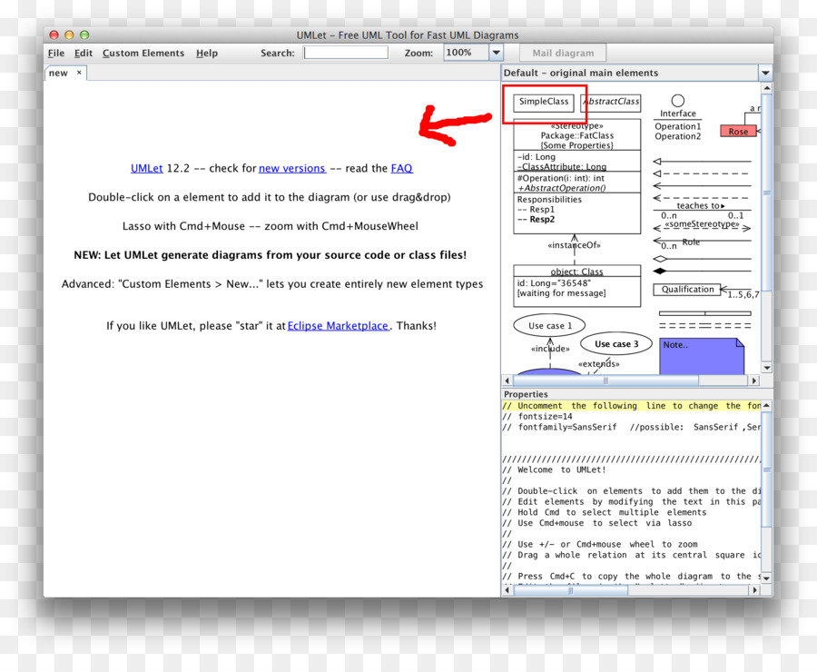 Umlet，Unified Modeling Language PNG