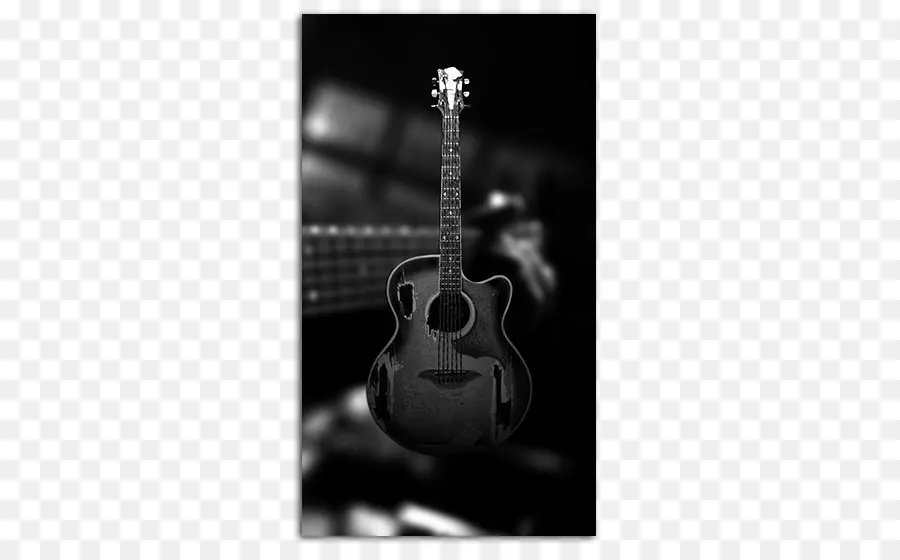 Gitar Akustik Hitam，Musik PNG