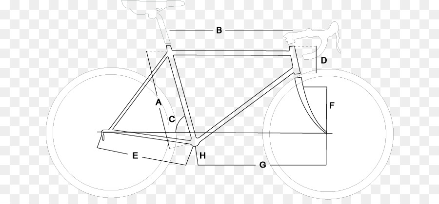 Frame Sepeda，Garis Seni PNG