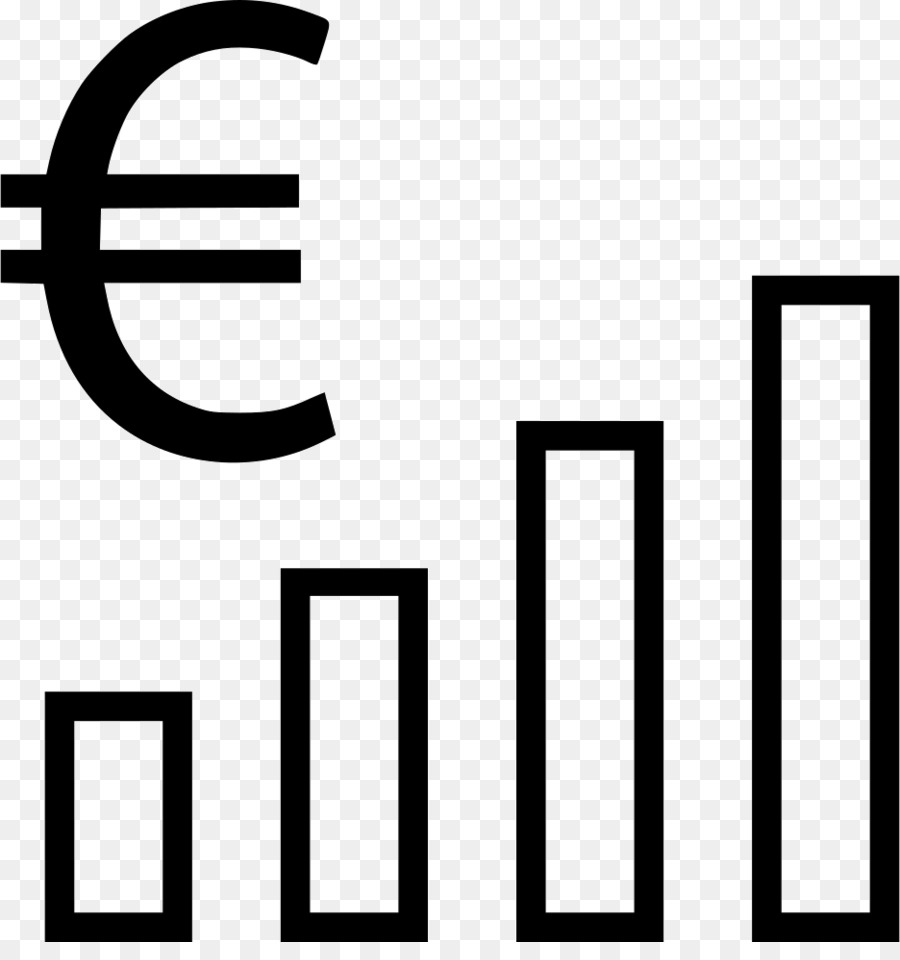 Simbol Euro Dengan Diagram Batang，Mata Uang PNG