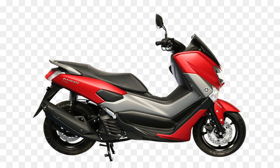 Sepeda Motor Merah Hitam，Skuter PNG