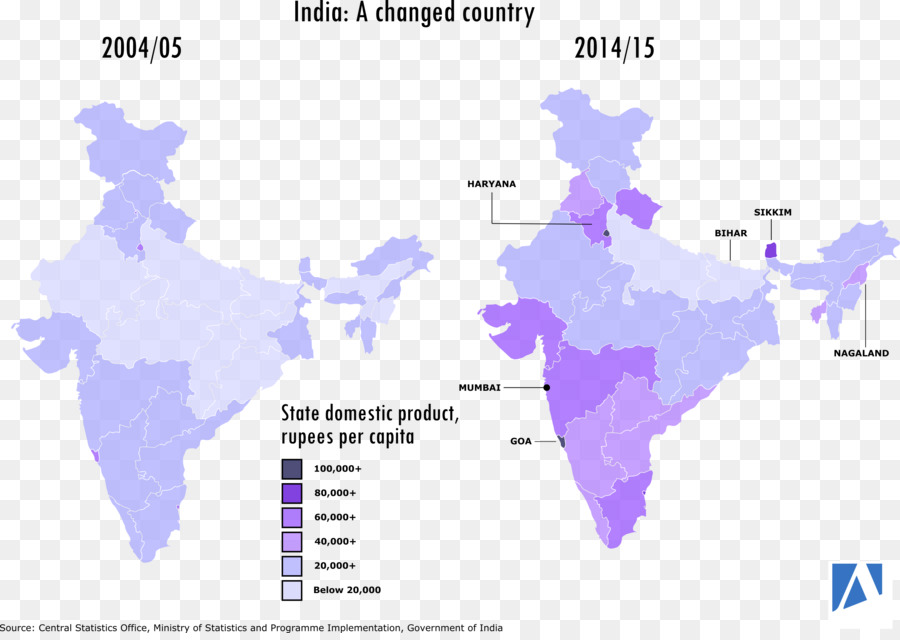 Negara Bagian Dan Wilayah Di India，Peta PNG