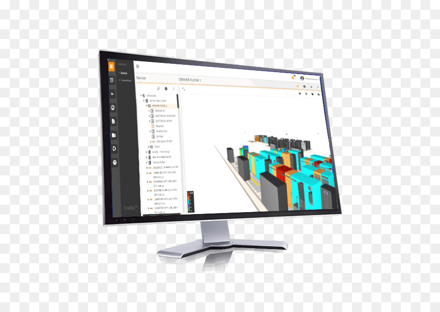 Monitor Komputer，Manajemen Infrastruktur Data Center PNG