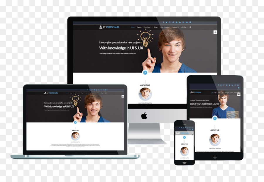 Desain Web Responsif，Template PNG