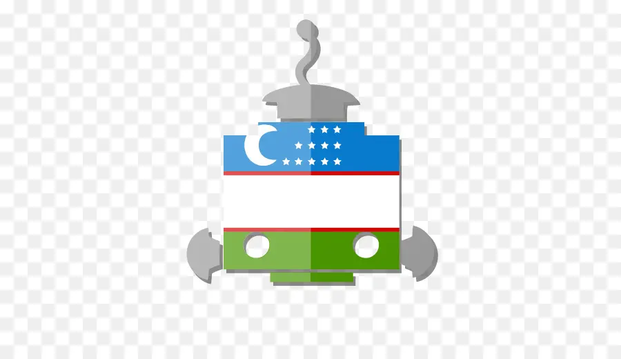 Bendera Uzbekistan，Robot PNG