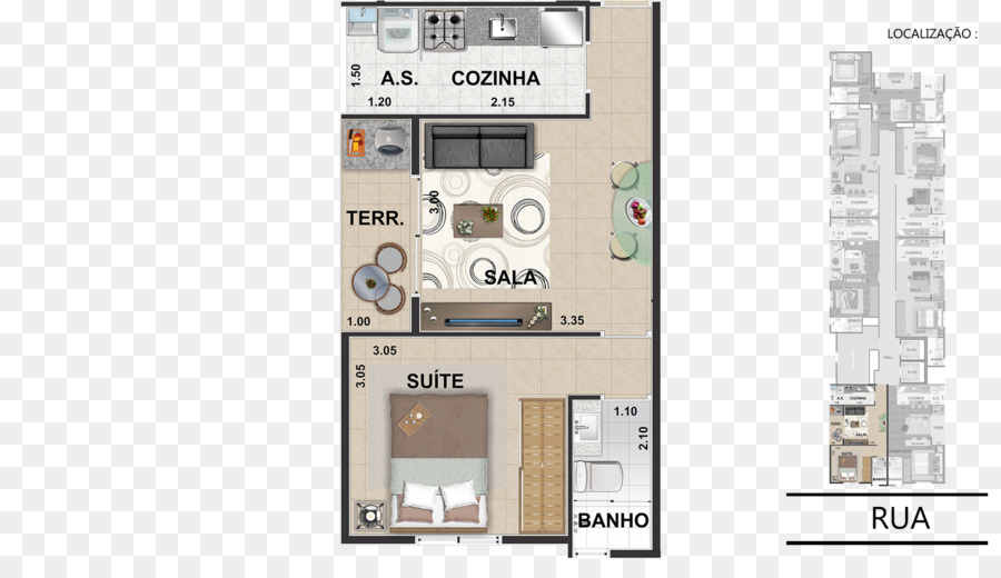 Apartemen，Denah PNG