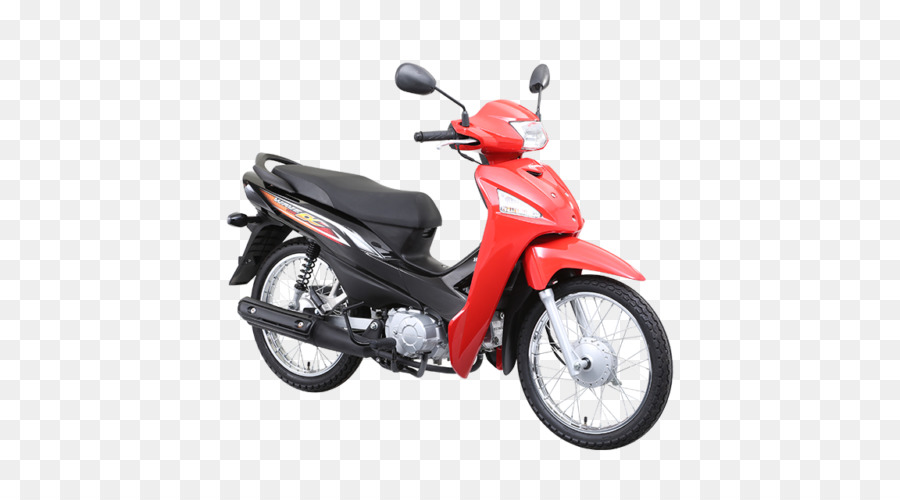 Sepeda Motor Merah Hitam，Skuter PNG