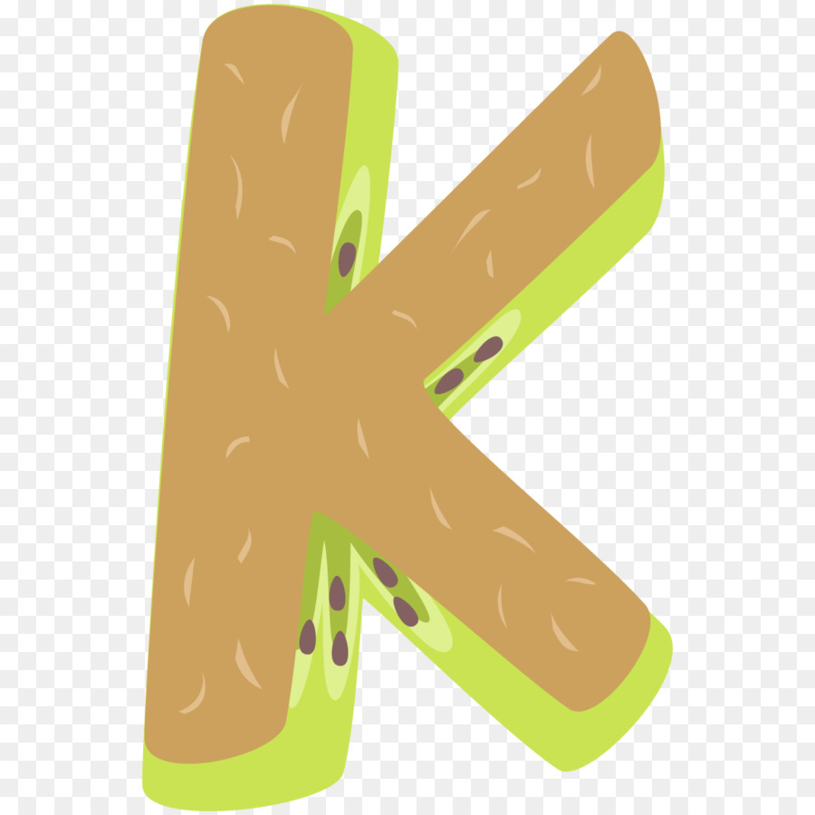 Huruf K，Kiwi PNG