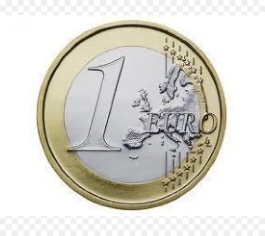 1 Koin Euro，Uang PNG