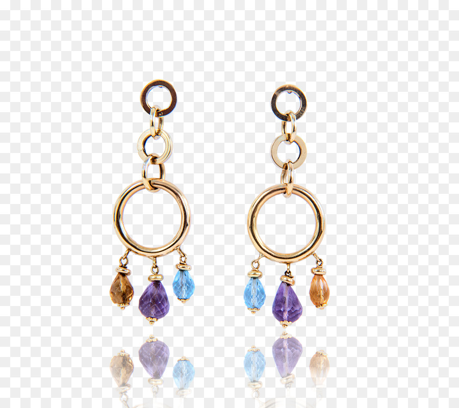 Anting Menjuntai，Emas PNG