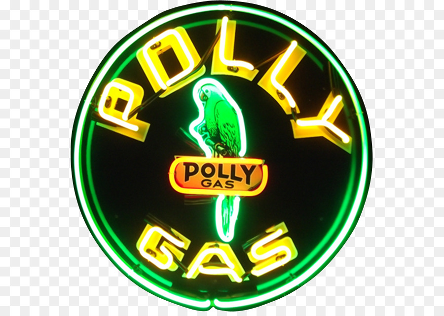 Tanda Polly Gas，Neon PNG