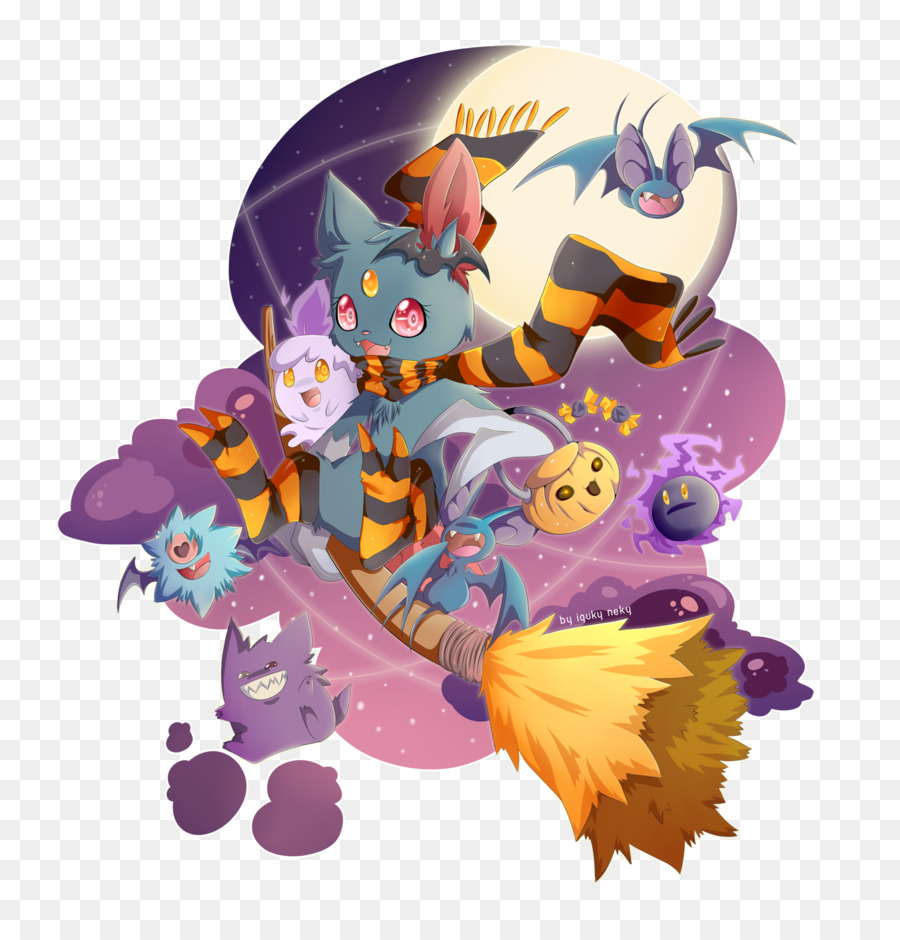 Karakter Halloween，Sapu PNG