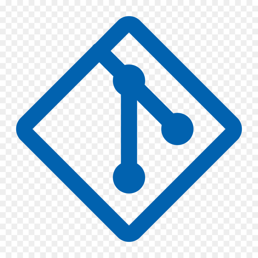 Logo Git，Biru PNG