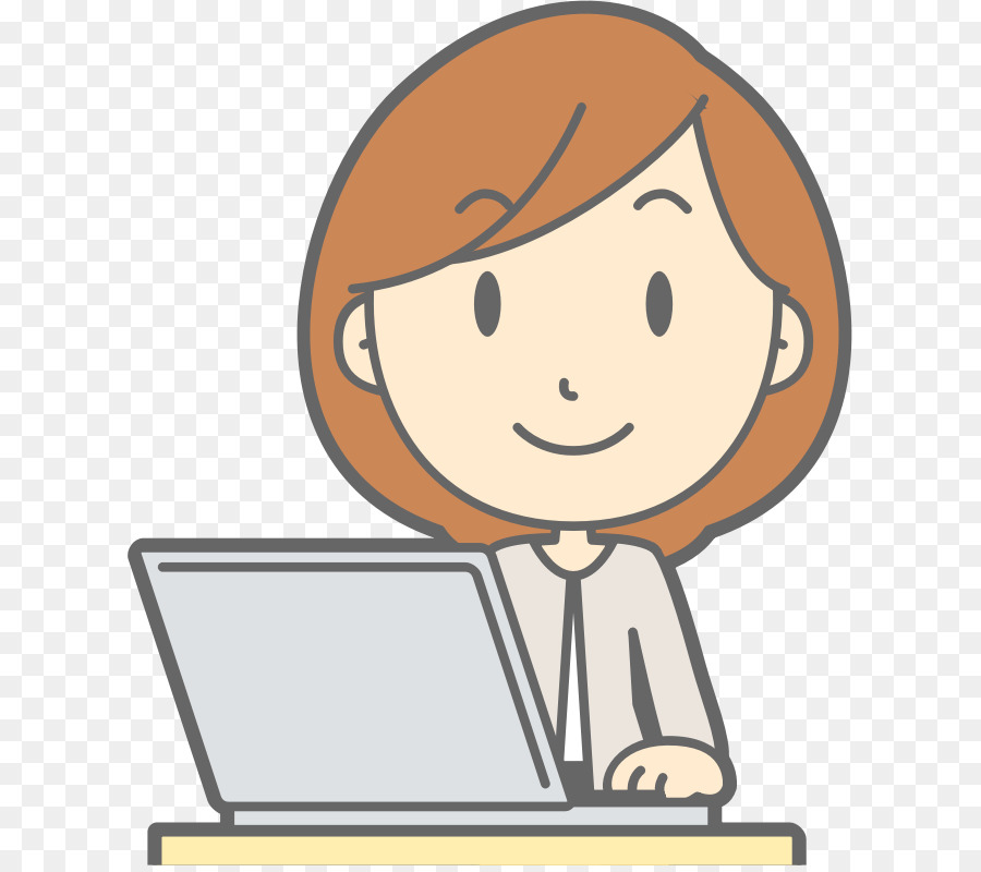 Wanita，Laptop PNG