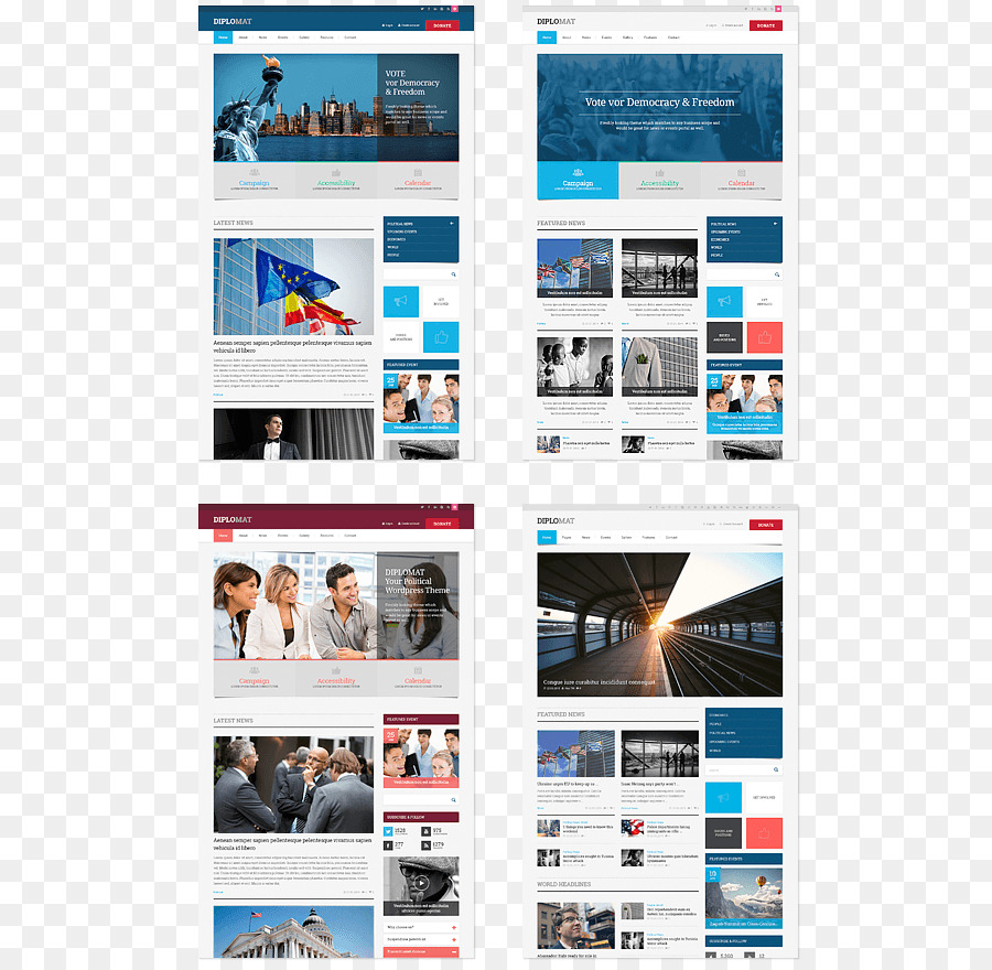 Desain Web Responsif，Halaman Web PNG