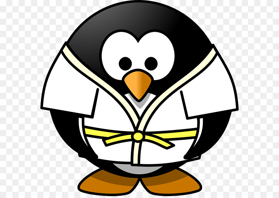 Penguin Di Karate Gi，Seni Bela Diri PNG