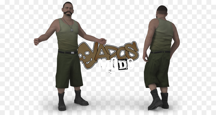 Karakter Pria Di Tank Top，Model 3d PNG