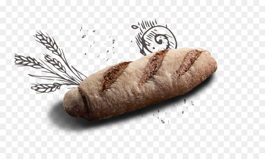 Roti Gandum，Baguette PNG