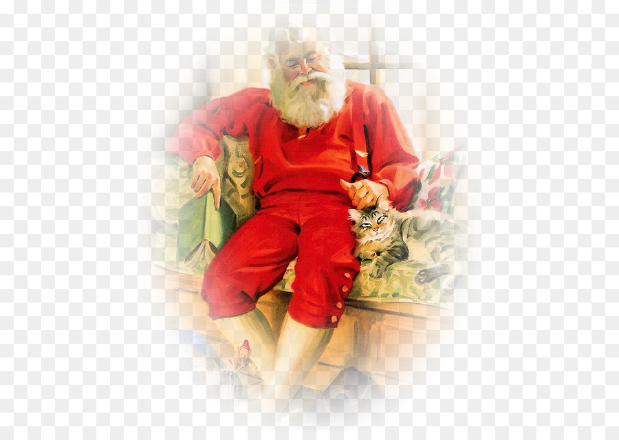 Santa Claus，Ornamen Natal PNG