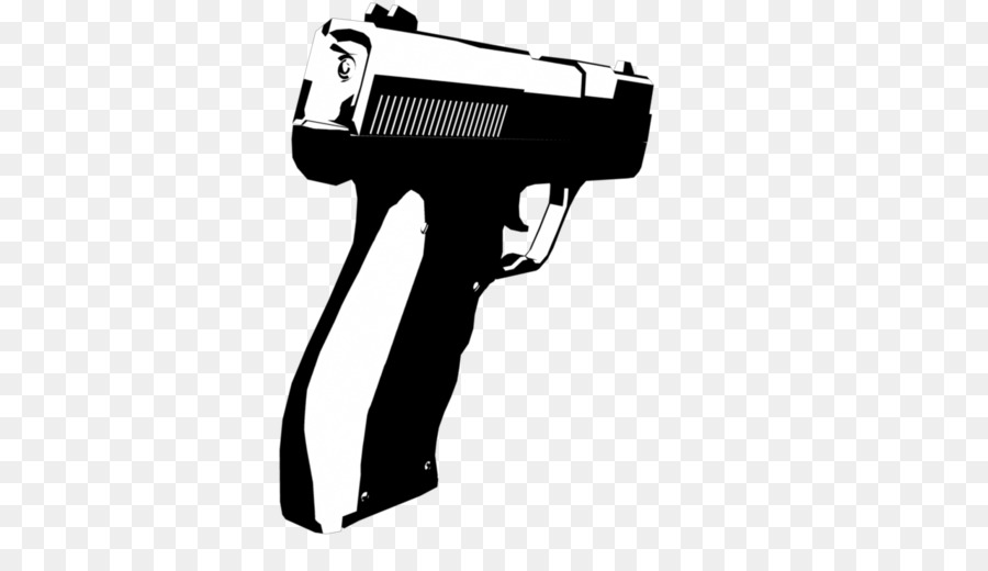 Pistol Hitam Putih，Pistol PNG