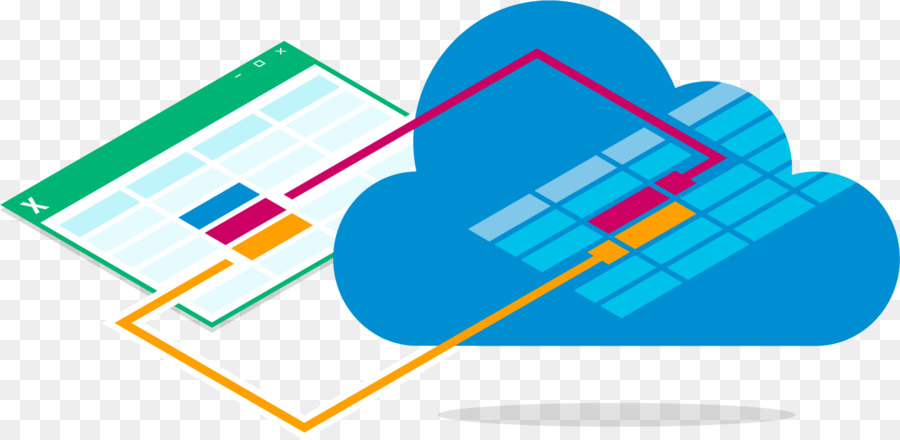 Microsoft Excel，Komputasi Awan PNG