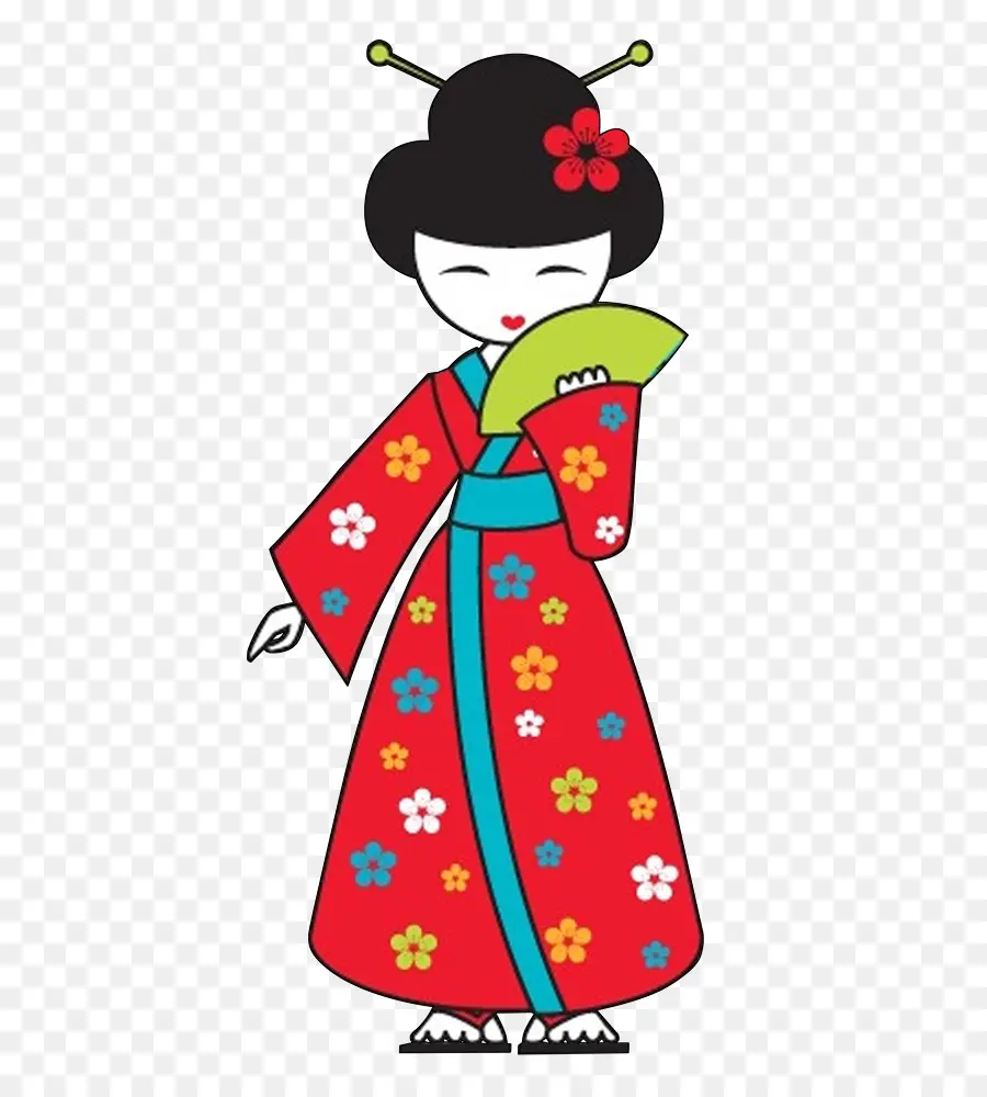 Geisha Kartun，Geisha PNG